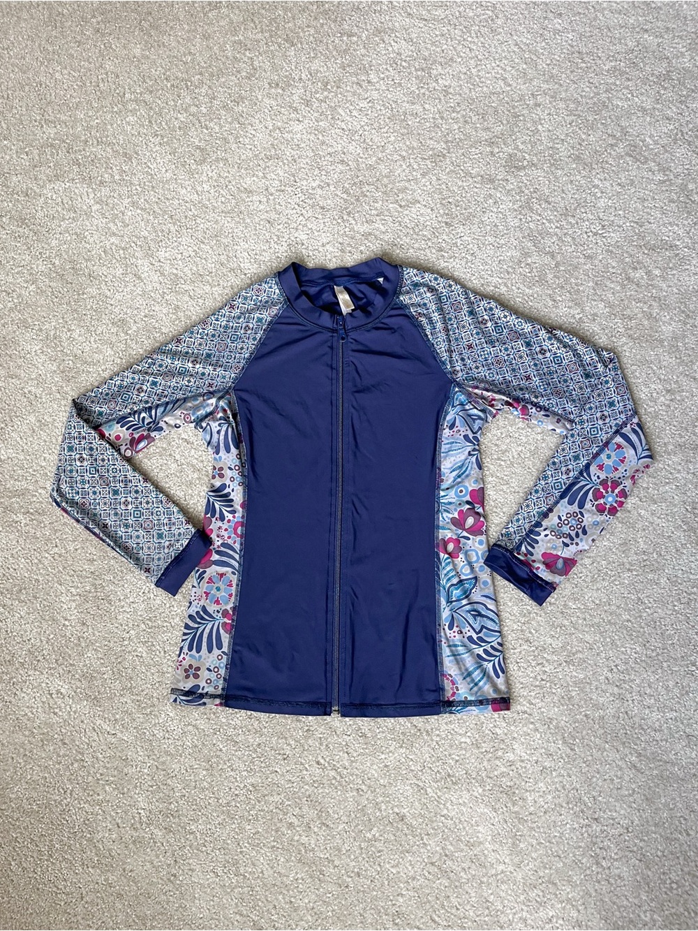 Helen Jon | Floral Long-Sleeve | Full Zip | Rash Guard